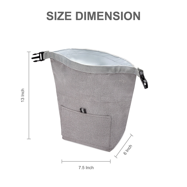 Insulated Lunch Cooler Bag w/ Exterior Pocket & Air Tight Seal... from ASI 39820 Opusline (Benmex) / Opus Line