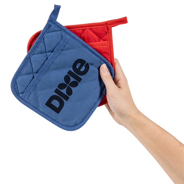 Quilted Cotton Canvas Pot Holder... from ASI 44900 NC Custom (CI/Lanco) / Lanco