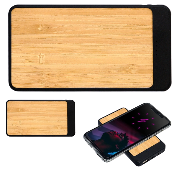UL BAMBOO HIGH DENSITY SWIFT WIRELESS POWER BANK... from ASI 30208 A P Specialties / AP Specialties