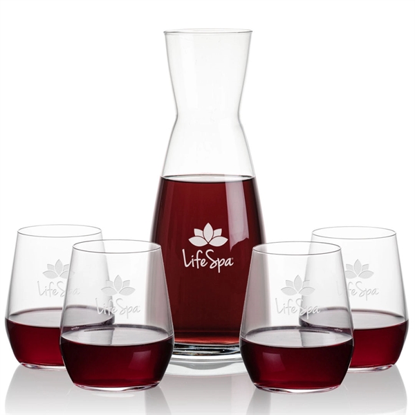 The Winchester Carafe & Germain Stemless Wine is a brilliant set... from ASI 84592 St Regis Group