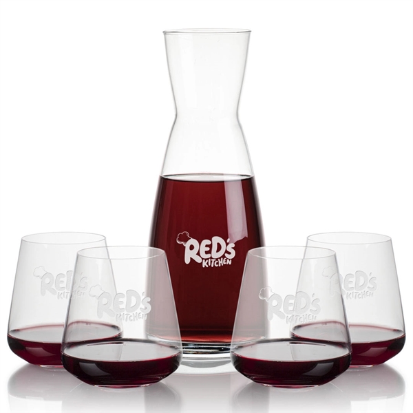 The Winchester Carafe & Breckland Stemless Wine is a brilliant set... from ASI 84592 St Regis Group