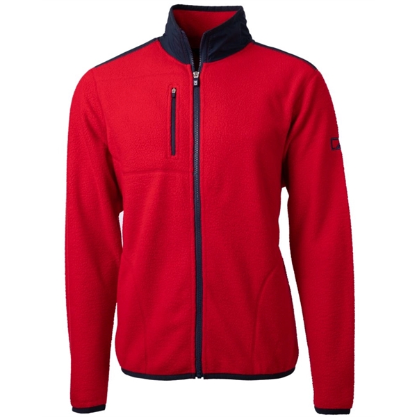 Men's jacket with a full-zip, brushed fleece interior, and sporty zipper.... from ASI 47965 Cutter & Buck
