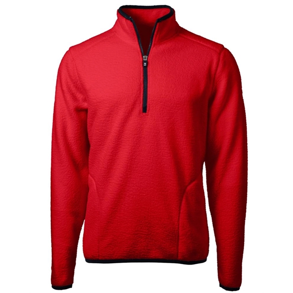 Men's sweatshirt with a quarter-zip, brushed fleece interior, zipper, and pockets.... from ASI 47965 Cutter & Buck