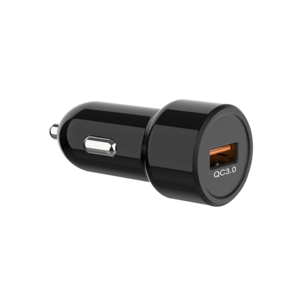 18W Quick USB car charger plus free laser engraving on 1... from ASI 37218 Athena Promo (tm)