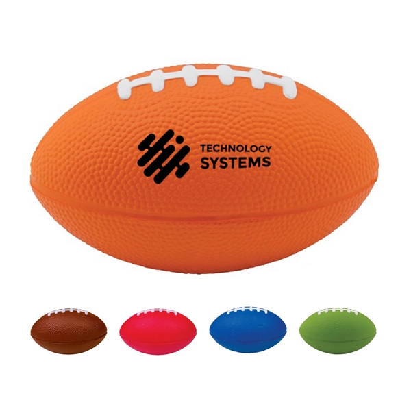 3" x 3" x 5" football shaped stress reliever.... from ASI 63549 Jornik Manufacturing Corp / Jornik