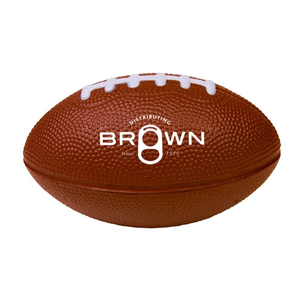 3" x 3" x 5" football shaped stress reliever.... from ASI 63549 Jornik Manufacturing Corp / Jornik