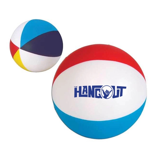 2.75" foam beach ball shaped stress relievers.... from ASI 63549 Jornik Manufacturing Corp / Jornik