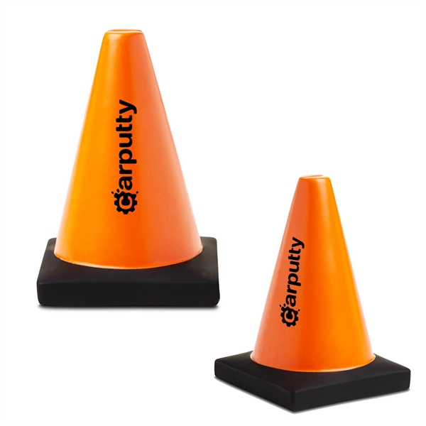 3.75" x 2.5" traffic cone shaped stress reliever.... from ASI 63549 Jornik Manufacturing Corp / Jornik