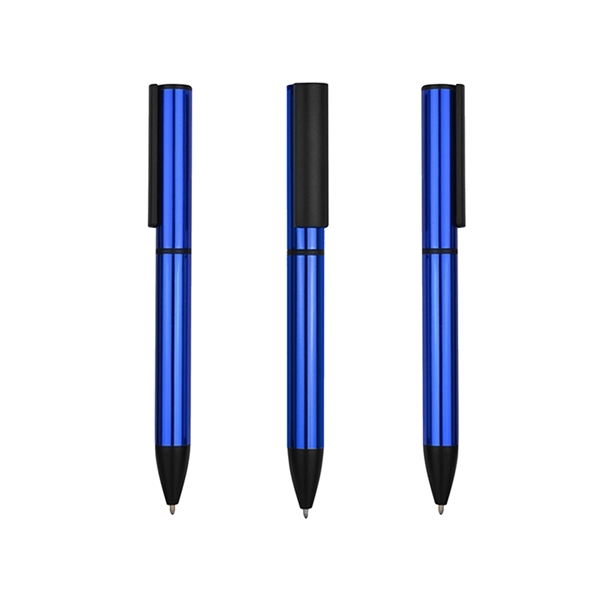 Premium metal pen twist ballpoint pen with laser engrave on one... from ASI 37218 Athena Promo (tm)