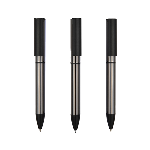 Premium metal pen twist ballpoint pen with laser engrave on one... from ASI 37218 Athena Promo (tm)