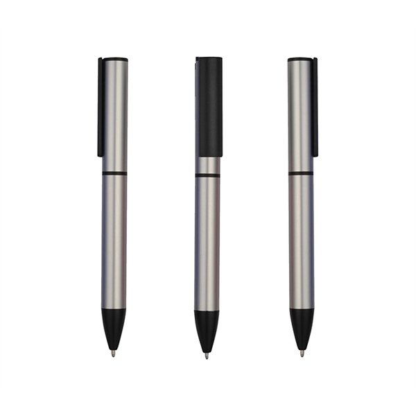 Premium metal pen twist ballpoint pen with laser engrave on one... from ASI 37218 Athena Promo (tm)