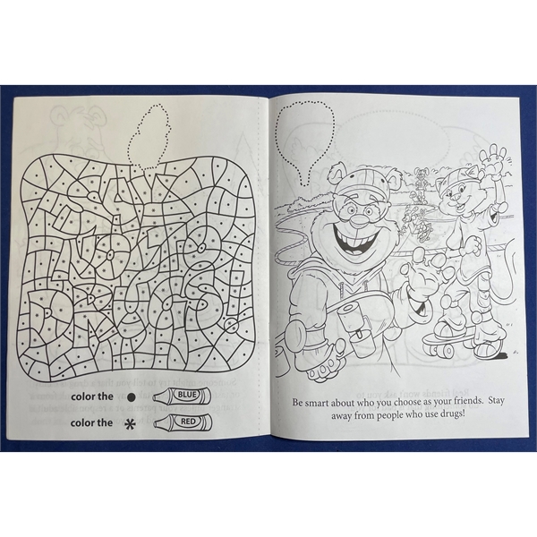 Say "No" To Drugs sticker and coloring activity book.... from ASI 45815 Coloring Book Solutions / Coloring Book Solutions™