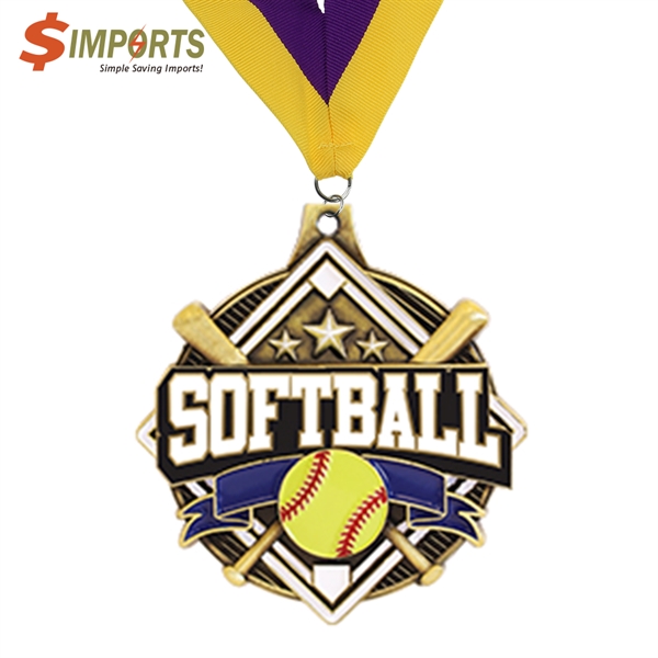 Soft Enamel Iron Medal (Simports)... from ASI 90154 Sunjoy Group Inc