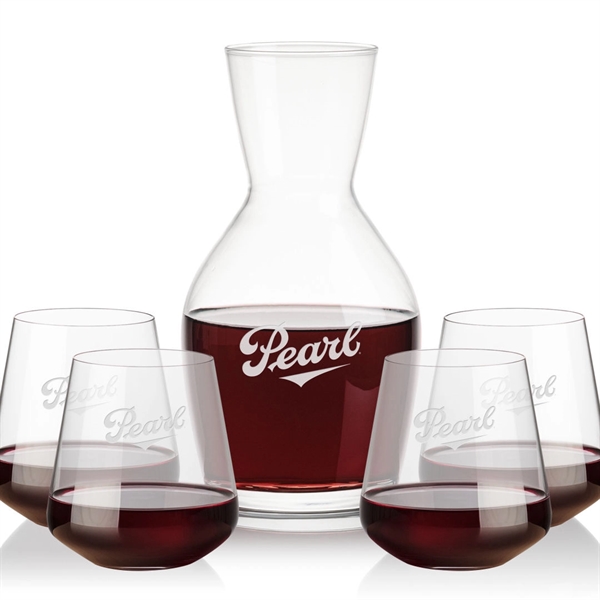 Our 38oz Crystalline Westwood Carafe & 10.5oz Crystalline Cannes Stemless Wine... from ASI 84592 St Regis Group