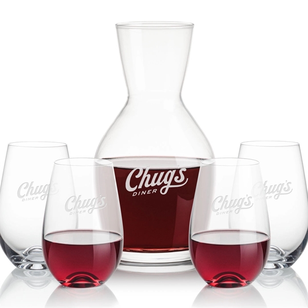 Our 38oz Crystalline Westwood Carafe & 12.5oz Crystalline Boston Stemless Wine... from ASI 84592 St Regis Group