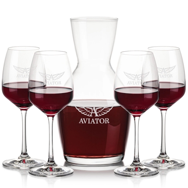Our 38oz Crystalline Westwood Carafe & 11.5oz Crystalline Oldham Wine Set... from ASI 84592 St Regis Group