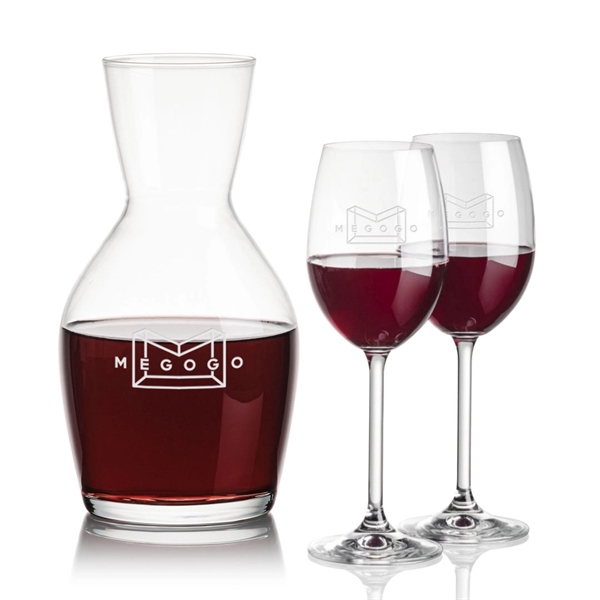Our 38oz Crystalline Westwood Carafe & 8.5oz Crystalline Naples Wine Set... from ASI 84592 St Regis Group
