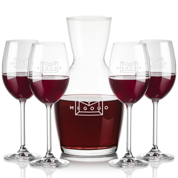 Our 38oz Crystalline Westwood Carafe & 8.5oz Crystalline Naples Wine Set... from ASI 84592 St Regis Group