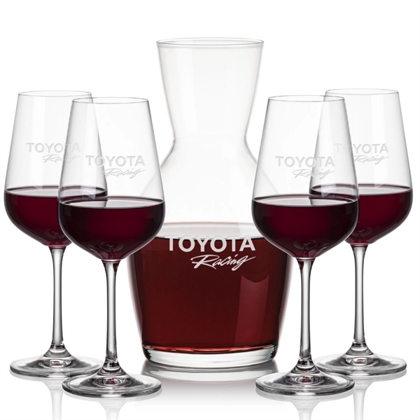 Our 38oz Crystalline Westwood Carafe & 12oz Crystalline Laurent Wine Set... from ASI 84592 St Regis Group