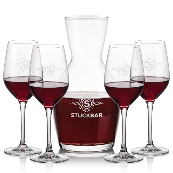 Our 38oz Crystalline Westwood Carafe & 11.75oz Crystalline Lethbridge Wine Set... from ASI 84592 St Regis Group