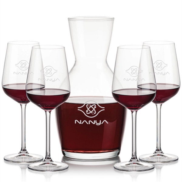Our 38oz Crystalline Westwood Carafe & 16oz Crystalline Elderwood Wine Set... from ASI 84592 St Regis Group