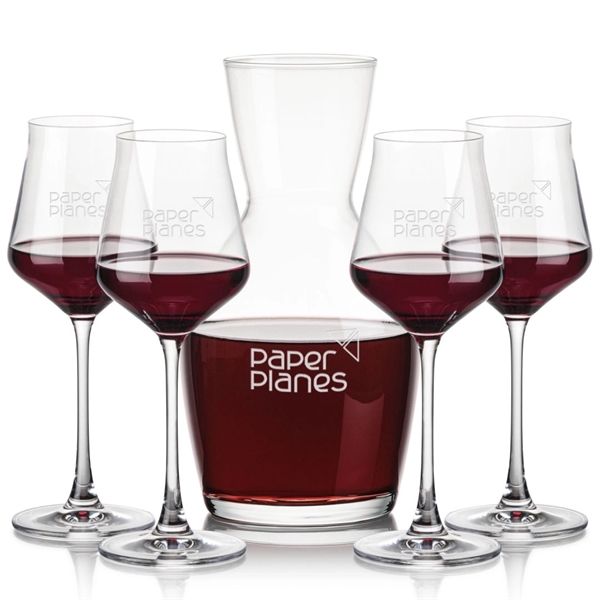 Our 38oz Crystalline Westwood Carafe & 10oz Crystalline Bretton Wine Set... from ASI 84592 St Regis Group