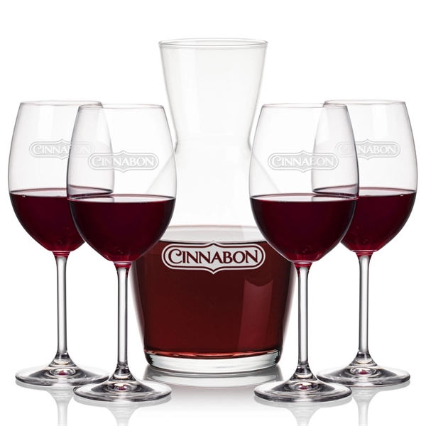 Our 38oz Crystalline Westwood Carafe & 12oz Crystalline Blyth Wine Set... from ASI 84592 St Regis Group