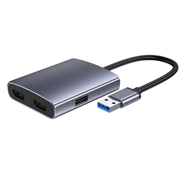 USB hub type A to dual HDMI adapter hub plus laser... from ASI 37218 Athena Promo (tm)