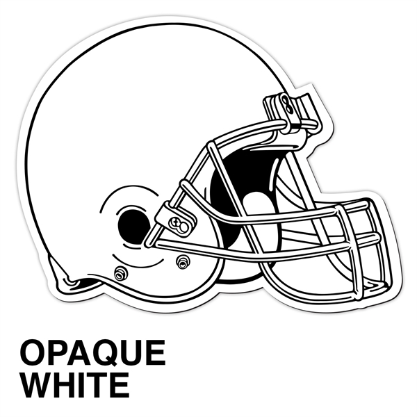 Car magnet - helmet - full color. Digital 4-color process print;... from ASI 80210 Quikey Mfg Co Inc / Quikey Line