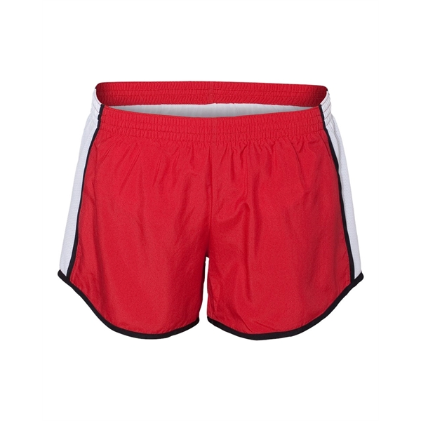 Women's polyester team running shorts. Blank.... from ASI 84358 S&S Activewear