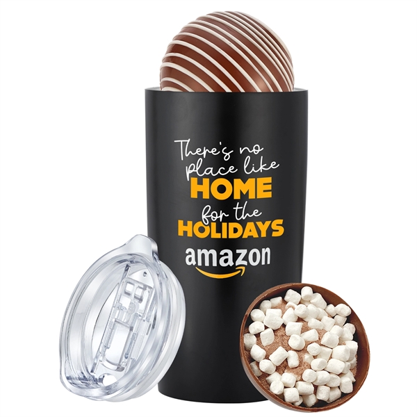 20 oz Stainless steel straight tumbler with a milk mega hot... from ASI 71685 Midnite Snax® / Promo Revolution