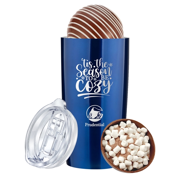 20 oz Stainless steel straight tumbler with a milk mega hot... from ASI 71685 Midnite Snax® / Promo Revolution