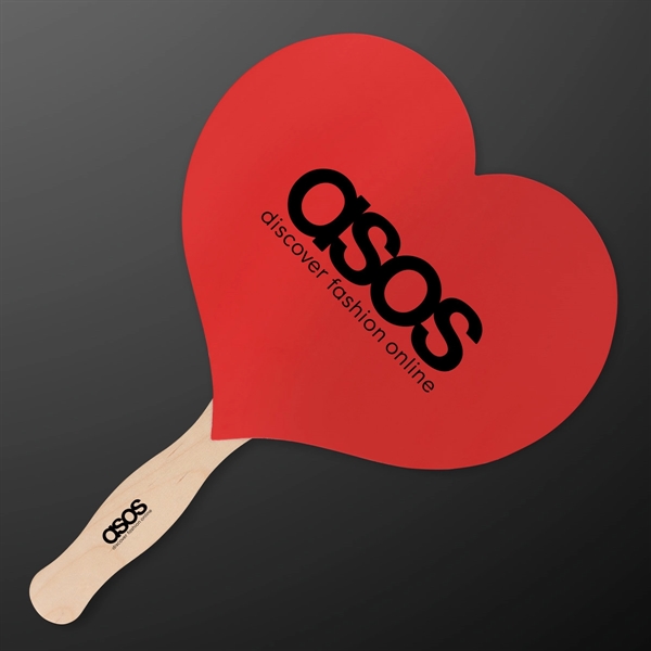 Heart Shaped Fan (NON-Light Up); Blank & Imprinted Pricing... from ASI 34194 ALightPromos