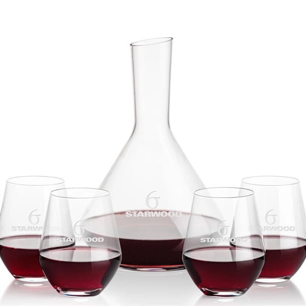 The Terrassa Carafe & 2 Reina Stemless Wine Set is a... from ASI 84592 St Regis Group