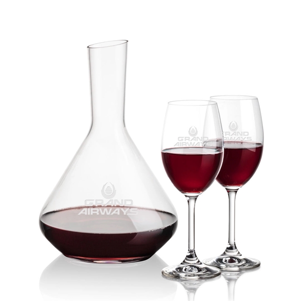 The Terrassa Carafe & 2 Naples Wine Set is a stellar... from ASI 84592 St Regis Group