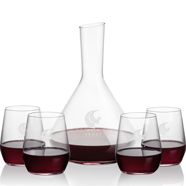 The Terrassa Carafe & 2 Germain Stemless Wine Set is a... from ASI 84592 St Regis Group