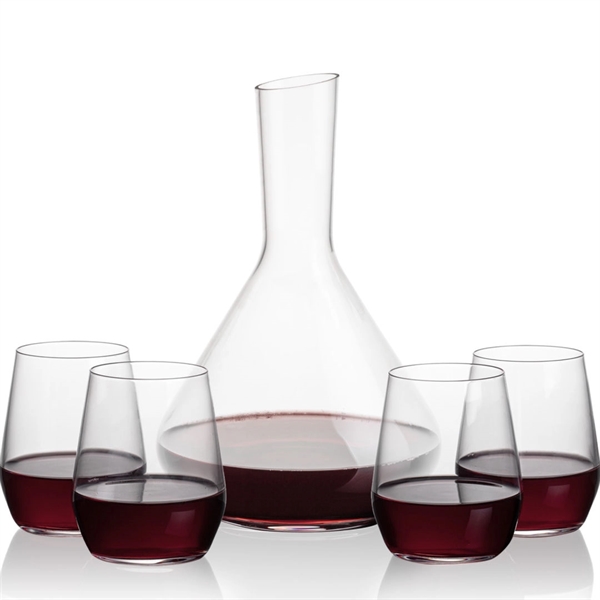 The Terrassa Carafe & 2 Germain Stemless Wine Set is a... from ASI 84592 St Regis Group