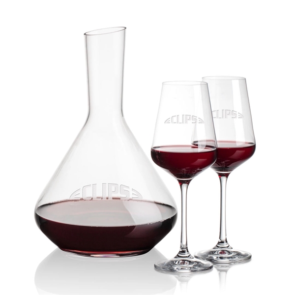 The Terrassa Carafe & 2 Breckland Wine Set is a stellar... from ASI 84592 St Regis Group