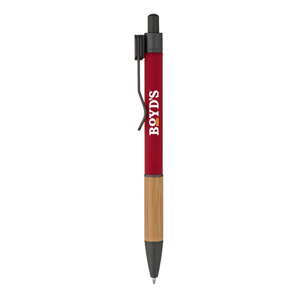Soft Touch Bamboo Grip Ballpoint Pen... from ASI 31517 Admart Products / Admart Line
