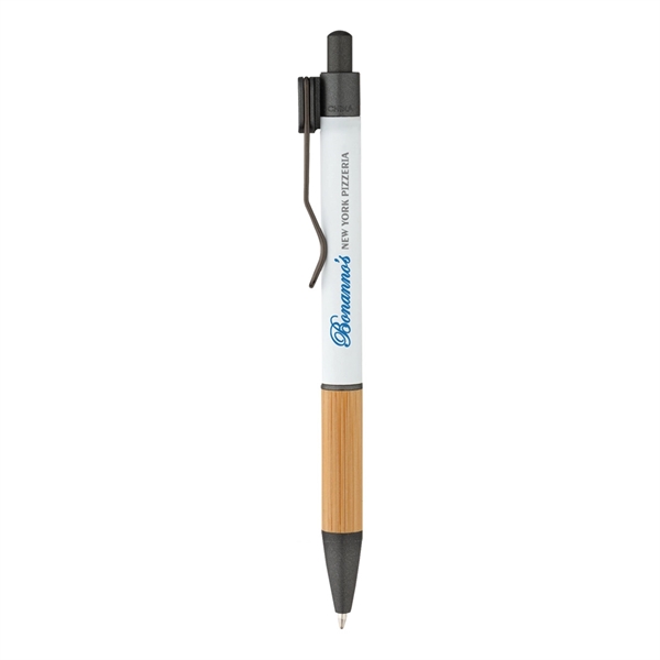 Soft Touch Bamboo Grip Ballpoint Pen... from ASI 31517 Admart Products / Admart Line