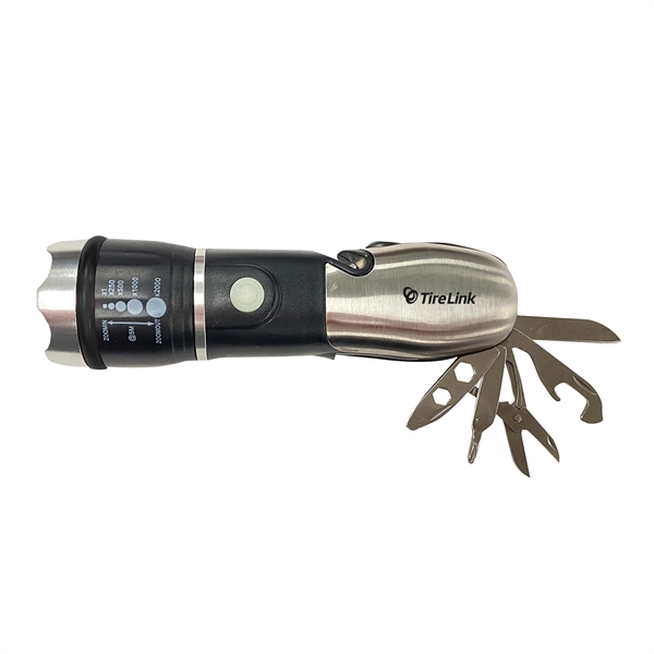 Multi-tool LED Flashlight Emergency Torch with 6 Tools... from ASI 63698 Justin Case®