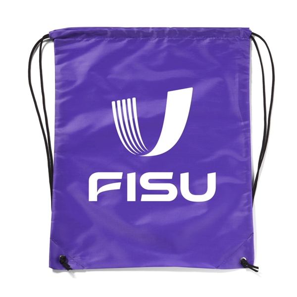 14.5" x 17.5" 210 Denier polyester drawstring backpack with nylon straps.... from ASI 63549 Jornik Manufacturing Corp / Jornik