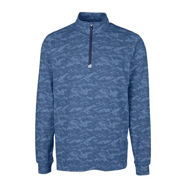 Men's sweatshirt with a quarter zip, long sleeves, UPF 50+ protection,... from ASI 47965 Cutter & Buck