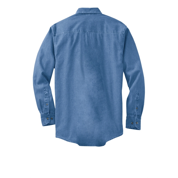 Port Authority Long Sleeve Denim Shirt.... from ASI 84863 SanMar