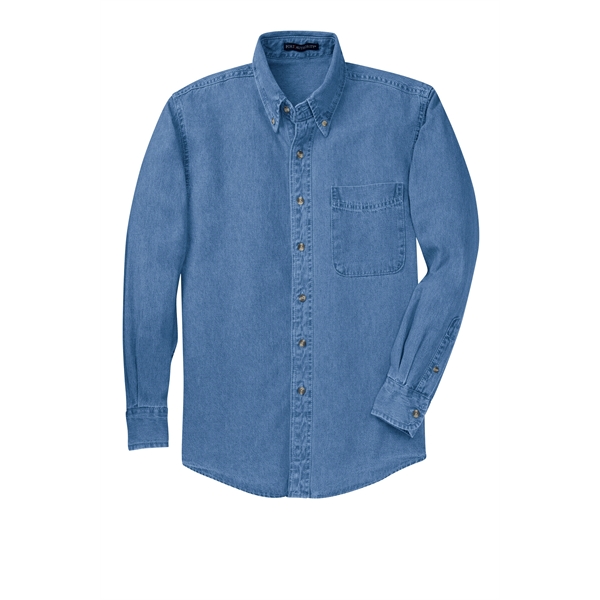Port Authority Tall Long Sleeve Denim Shirt.... from ASI 84863 SanMar