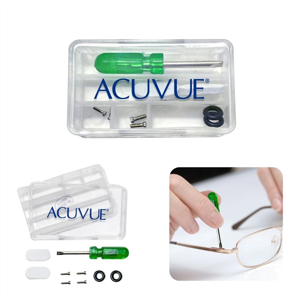 This 10-pc eyeglass repair kit includes a miniature flat-head screwdriver, 4... from ASI 52710 Lincoln Line