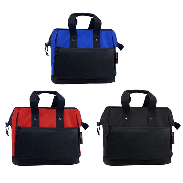 Deluxe Widemouth® Bag W/ Booster Cable Pocket... from ASI 63698 Justin Case®