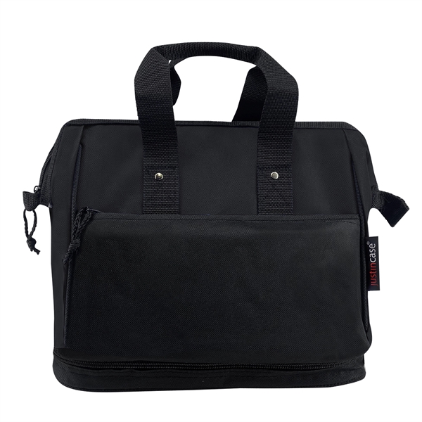 Deluxe Widemouth® Bag W/ Booster Cable Pocket... from ASI 63698 Justin Case®