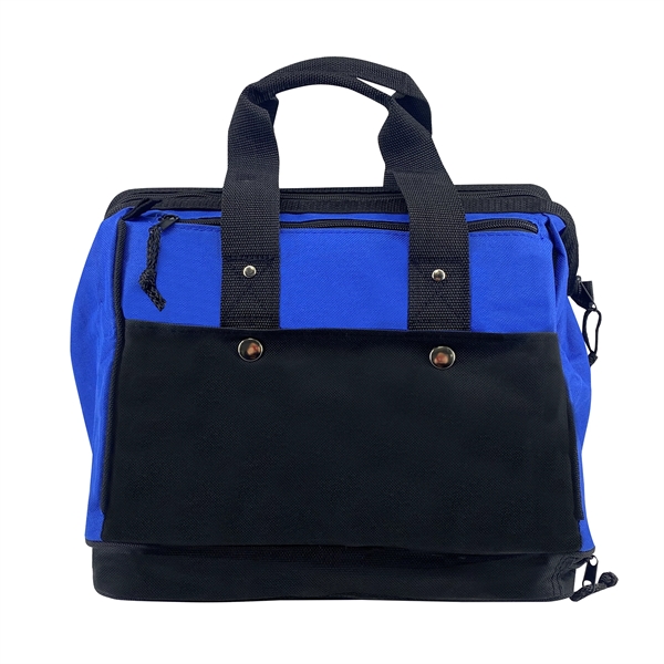 Deluxe Widemouth® Bag W/ Booster Cable Pocket... from ASI 63698 Justin Case®