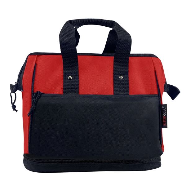 Deluxe Widemouth® Bag W/ Booster Cable Pocket... from ASI 63698 Justin Case®